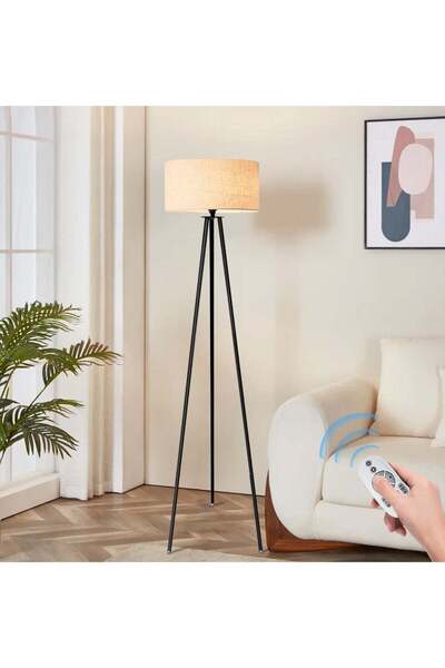 Generic Castlery Floor Lamp for Living Room Tripod Tall Lamp Remote Control, ...