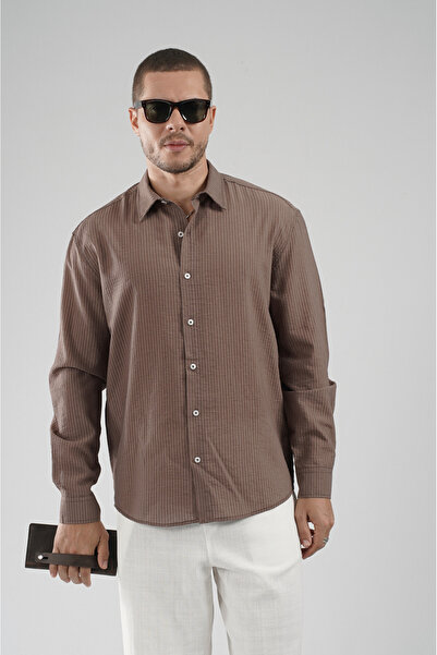 king brich Regular Fit Striped Men's Shirt