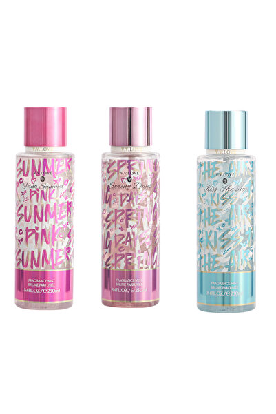 V.V LOVE Body Mist Set – Daily Freshness Pack 250ml – Unisex Body Spray with ...