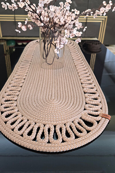 KAAN HOME Decorative Braided 35X100 cm Runner Stylish Table Centerpiece Decor...