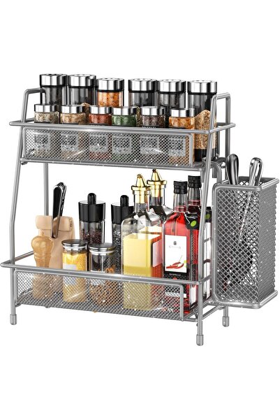 LEMIKKLE Οργανωτής κουζίνας, μπάνιου, γραφείου, Lemikkle, με πλαϊνό καλάθι, 3...