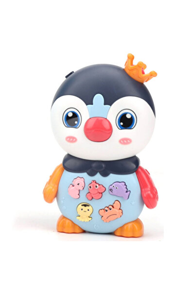 LITTLE ANGEL -Baby Musical Penguin Toy with Lights & Sounds - Blue