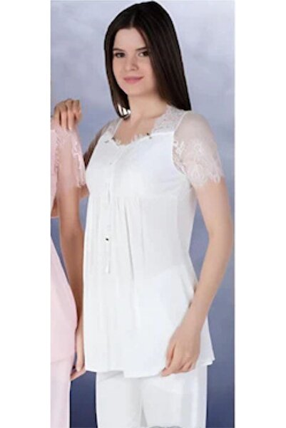 Bone Club Lace Short Sleeve Women's Pajama Set
