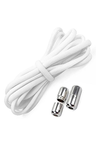 zola Flexible non-binding plastic and metal laces, 100 cm, white