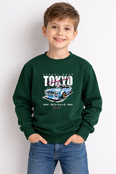 ADABEBEK Премиум детска блуза с принт „Tokyo Street Racing“ 26126