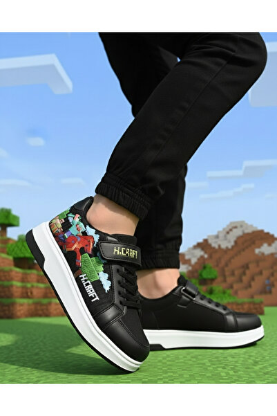 NHA 5029 Black Daily Unisex Children's Sports Velcro Comfortable Lightweight ...