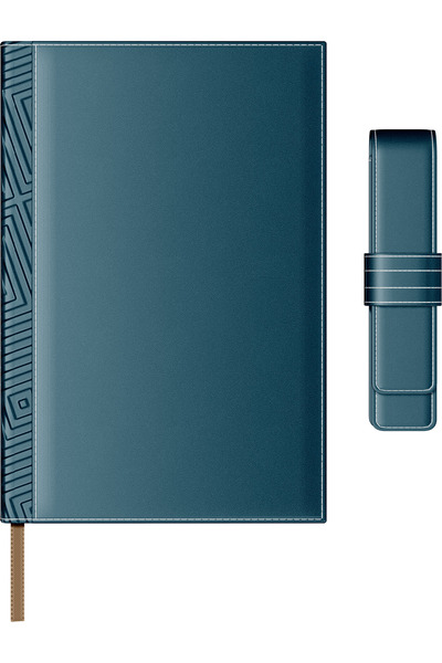 Princ Set agendă din piele B5 + husă pentru pix - Bej