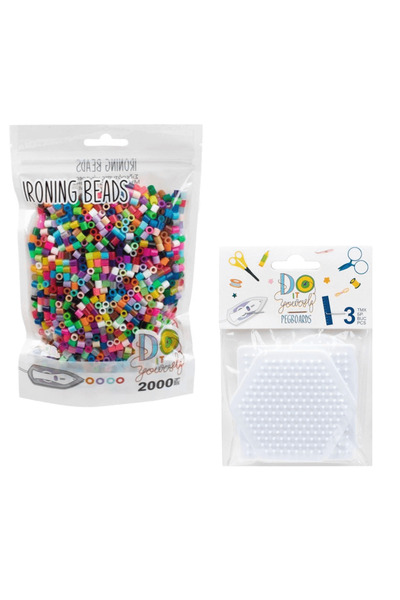 BGS Do it yourself Set creativ Art & Craft cu margele, 4 ani+