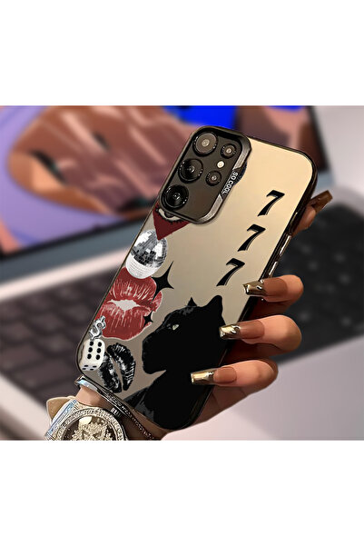 Caseji Samsung Galaxy S24 Fe Compatible 777 Print Shock Absorbing Dirt-Repell...