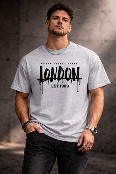 herkesemoda Μπλουζάκι Urban Streat Basic με λεπτομέρεια κειμένου