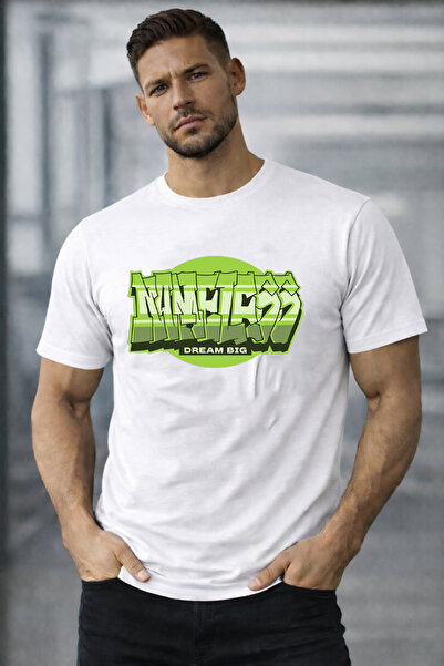 herkesemoda Tricou de bază cu text „Dream Big” și detalii text