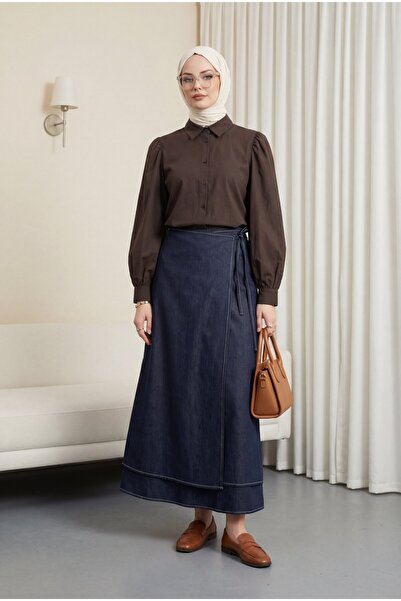 HİJABAYA Kratka košulja sa manžetama u obliku balona Poplin