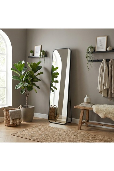 SILKY HOME SA مرآة أرضية طويلة بإطار من الألومنيوم (SHM 74)