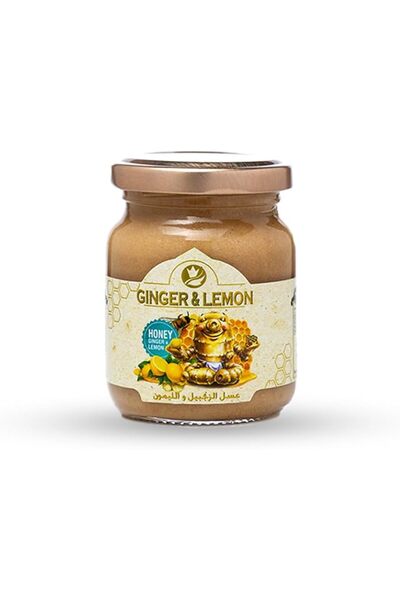 Al Malaky Royal عسل سايدر مع الزنجبيل والليمون – 175 غرام عسل طبيعي 100% مع ا...