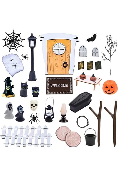 Shengruili Halloween Dollhouse Decoration, Miniature Dollhouse Accessories, G...