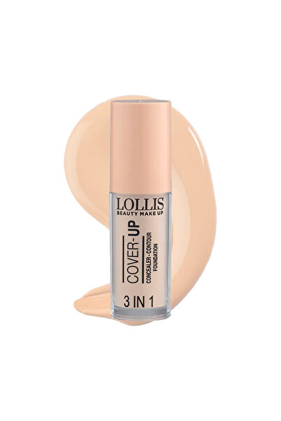 Lollis Cover Up 3 în 1 Corector-Contur-Fond de Ten 03