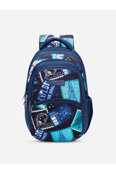 Lavie By Styli Spaceship Navy Blue Backpack 17Inch 30L