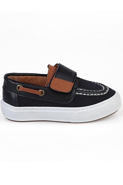 Civil Boys Pantofi casual din piele intoarsa cu o singura banda velcro - Alba...