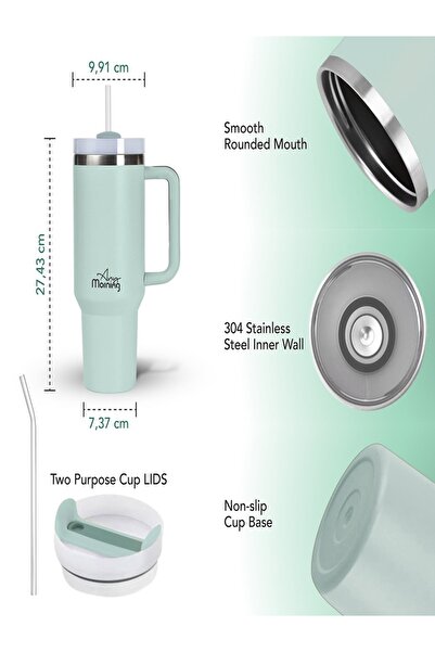 Any Morning SI2440217 Termos Mug 1200 ml Green