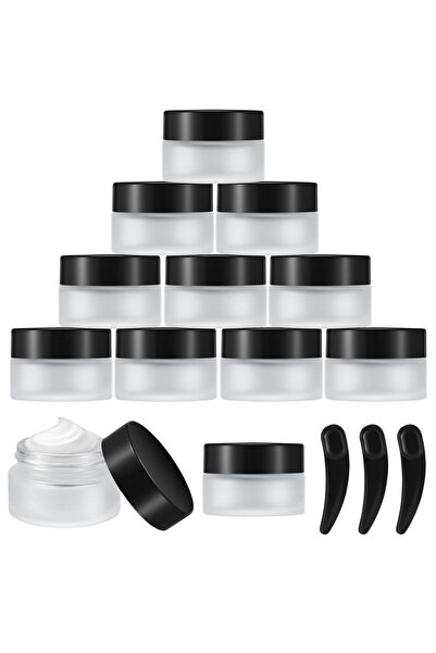Other Glass Cosmetic Jars - 20 ml, 12 pcs, Cream Containers, Sheer Matte, Wat...