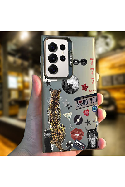 Caseji Samsung Galaxy S24 Ultra Compatible Disco Ball Themed Printed Dirt-Res...