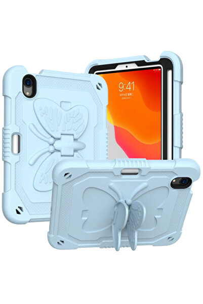 Other iPad Mini 6 Armored Case - Silicone and Plastic, Belt Strap, Stylus Slo...