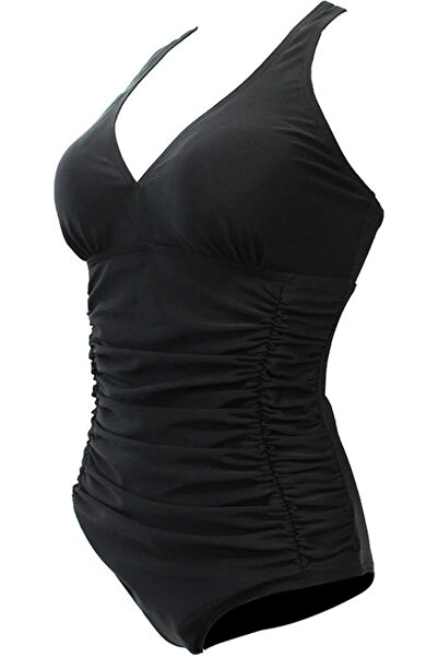 Other Costum de Baie Damă - Talie Înaltă, Decolteu V, Bretele Reglabile - Neg...