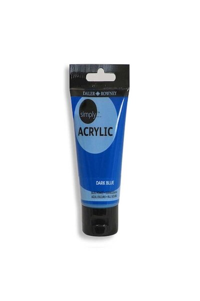 Daler Rowney Simply Acrylic Color, 142 - Dark Blue, 250 ml