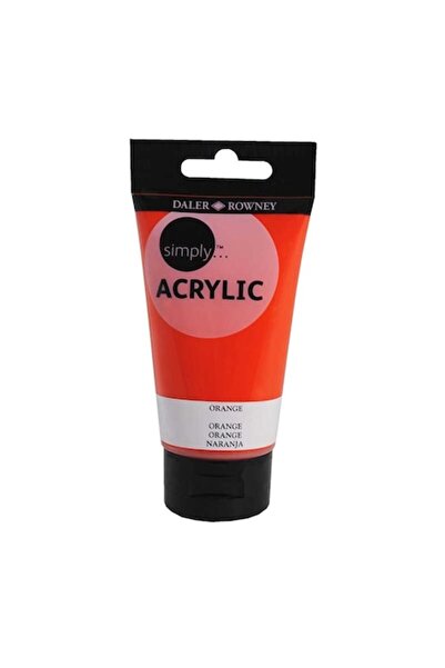 Daler Rowney Simply Acrylic Color, 660 - Orange, 75 ml