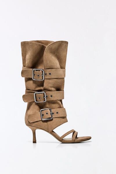 Bershka Topuklu pantolon sandalet tokalı