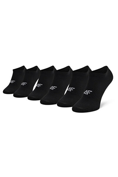 Other Set of 3 Pairs of 4F Kids Socks - Breathable Cotton , Short, Black - Si...