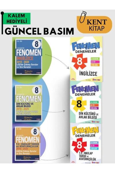 Fenomen Yayıncılık FENOMEN ÇIKMIŞ SORULAR SET - BRANŞ DENEMESİ SET ( İNGİLİZC...