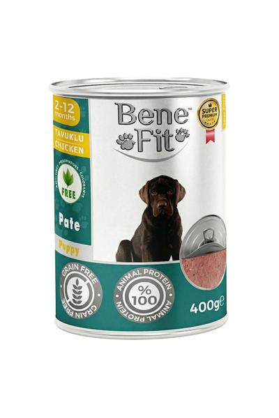 BENEFIT Hrana caine junior, pate pui 400 g, super premium,fara cereale, 96% c...