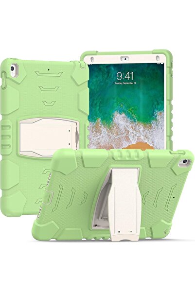 Other iPad 6 / Air 2 9.7 Case - Armored, Shockproof, Integrated Stand - Green