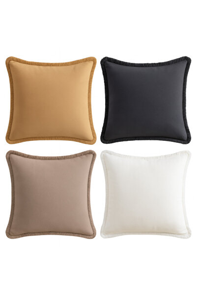 Other Set of 4 Decorative Pillow , 100% Cotton , Boho Style with Tasseled, 65...