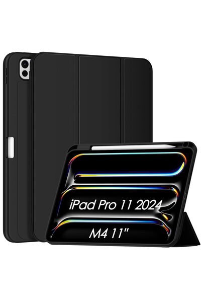 Other Husă iPad Pro 11 2024 M4 Gen 5 - Protecție TPU PU, Stand, Auto Wake/Sle...