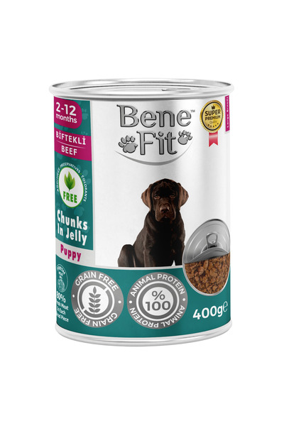 BENEFIT Hrana umeda caine junior, bucati vita in sos 400 g, super premium, cr...