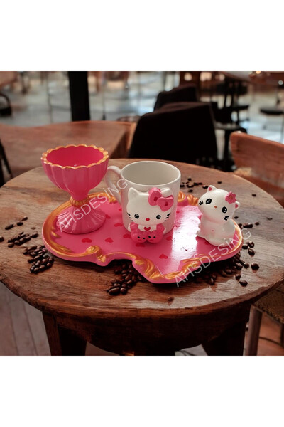 AHSDESIGN HELLO KİTTY FİNCAN SETİ