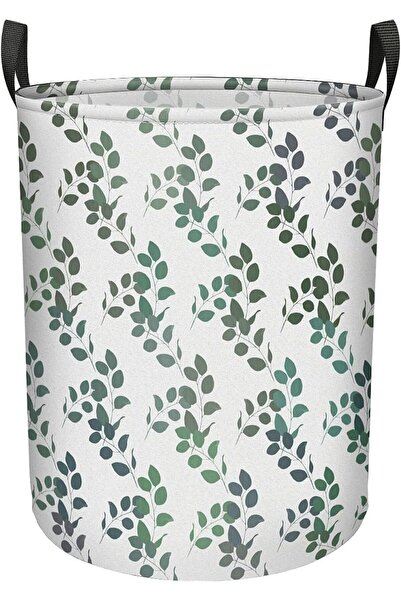 Other Foldable Laundry Basket - Toy Organizer Bag, Waterproof, White with Lea...