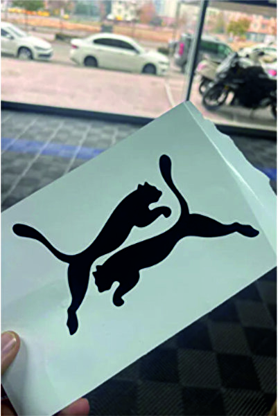 İŞCAN MOTOR Sticker Çok Amaçlı Motosiklet Ve Otomobil Sticker 9cm 2 ADET SİYAH