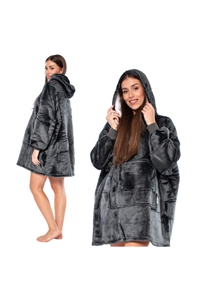 Other Oversized sweatshirt Blanket — thick with Sherpa lining and Kangaroo Po...