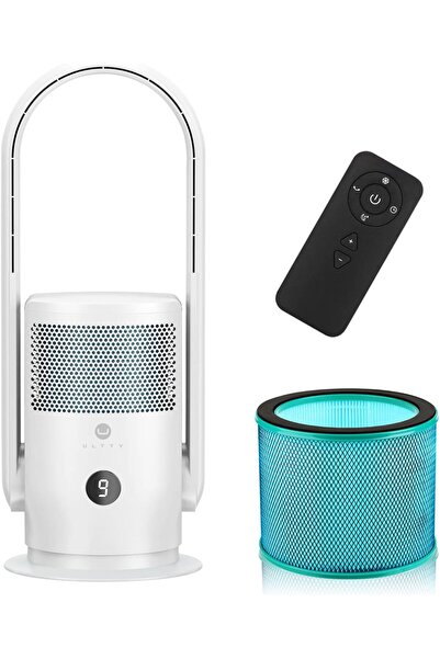 Other ULTTY Air Purifying Tower Fan - HEPA Filter, Bladeless, 3 Modes - 80 cm...