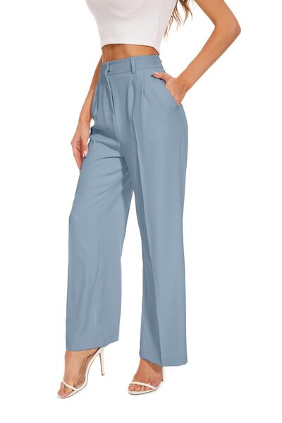 Other Pantaloni Dama cu Talie Inalta - Croi Larg, Material Moale, Office - L,...
