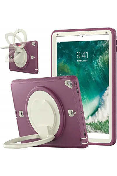 Other iPad 9.7 2017/2018 Case - Plastic and Silicone, 360 Stand, Hand/Shoulde...