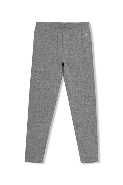 Other Girls' Leggings 4F - Cotton Cotton, Elastic Waist, Sport-Casual - Gray,...
