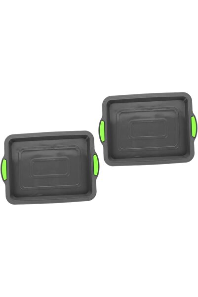 Other Set of 2 Non-Stick Baking Trays - Premium Silicone, Durable, 35 x 25 cm...