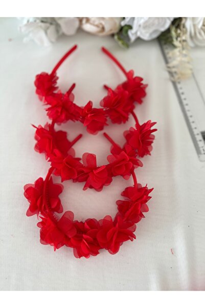 LE FANTASİA تاج مزين بزهرة ليزر - تاج وصيفة العروس - تاج العروس - قطعتين - لو...