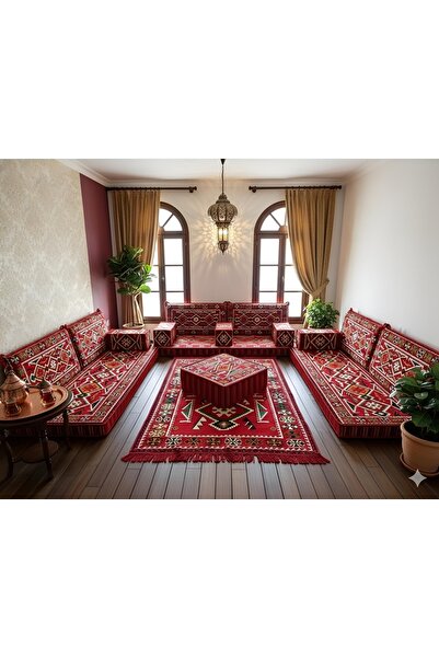 ademircan Otantik tasarımlı Şark Köşesi Minder Takımı/ 70×190×10 cm / Ev, sal...