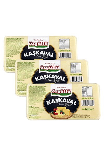 Özgüllü Kaşkaval Peyniri 600 gr x 3 Adet