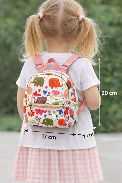 GlassySKY Μίνι πολυτελές σακίδιο πλάτης για κορίτσια με φερμουάρ και χαριτωμέ...